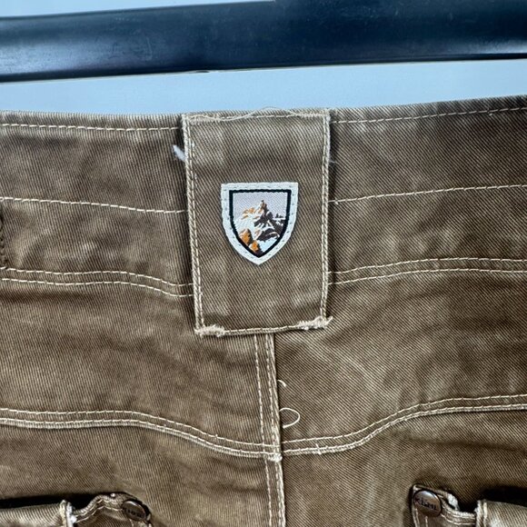 Kühl Rydr Mens Pants 34x33 Relaxed Fit Durable Cotton Blend Outdoor Wear Brown - Picture 6 of 12